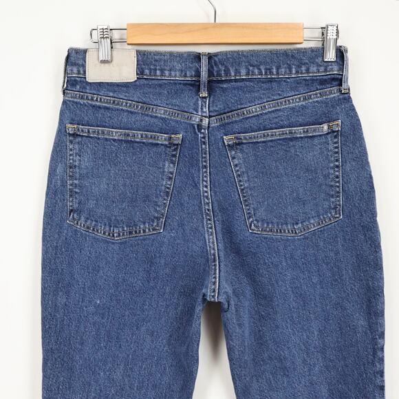 Everlane The Original Cheeky Jean Straight Leg Indigo Blue Wash Size 29 Crop - Picture 4 of 6